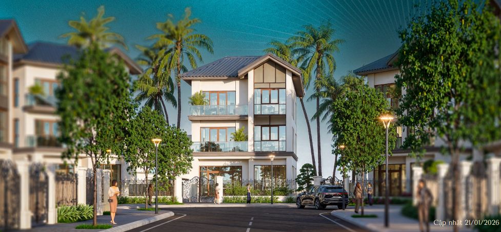 Bán biệt thự song lập Ngọc Trai hướng Đông nhìn biển 3 tầng 1 tum Vinhomes Pearl Bay Nha Trang